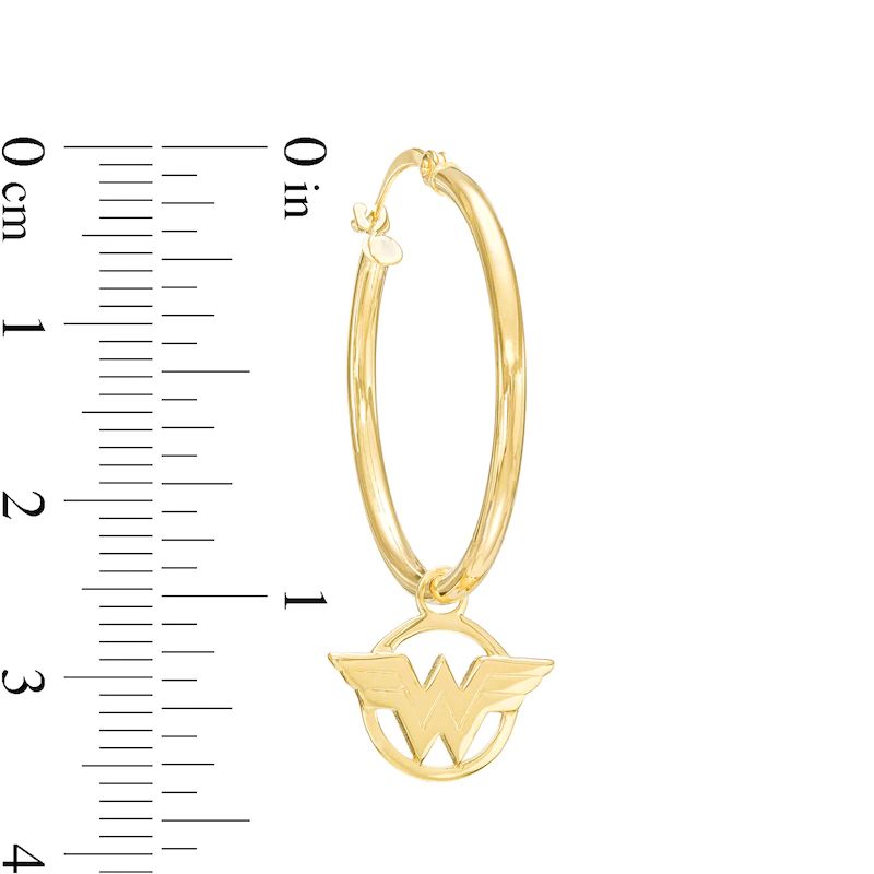 LogoHoopEarringsin10KGold